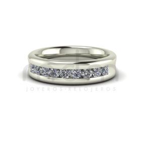 anillo de pedida media alianza con diamantes en carril en oro blanco A65860001.jpg