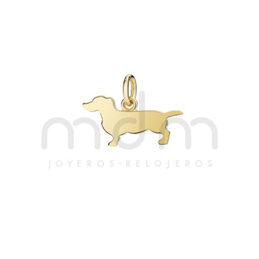 colgante oro amarillo perro salchicha D13BAGOG.jpg