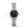 longines master collection automatico mujer acero esfera negra con diamantes brazalete l2.128.4.57.6