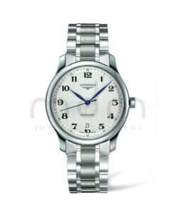 longines master collection automatico hombre acero esfera gris silver con azul brazalete l2.628.4.78.6