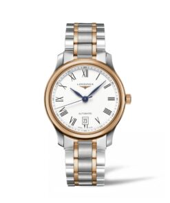 longines master collection automatico acero pvd rosa esfera blanca romanos brazalete l2.628.5.19.7