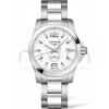 longines conquest automatico acero esfera blanca brazalete l3.776.4.16.6
