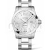 longines conquest cuarzo acero gris brazalete l3.760.4.76.6