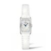 longines dolce vita mujer acero cuarzo esfera madre perla con diamantes correa piel negra L5.258.4.87.2