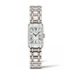 longines dolce vita cuarzo mujer acero rosa esfera blanca romanos con brazalete bicolor L5.258.5.79.7
