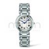 longines prima luna cuarzo acero mujer 30mm esfera romanos con brazalete de acero L8.112.4.71.6