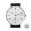 NOMOS LUDWIG AUTOMÁTICO 36MM ACERO ESFERA GRIS PLATEADA PIEL NEGRA REF 282
