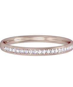 anillo de compromiso oro rosa diamantes 621A429