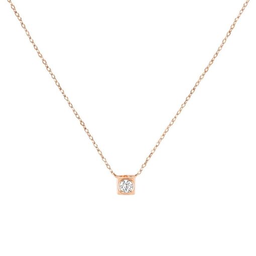 dinh van collar lecube diamant oro rosa 608115