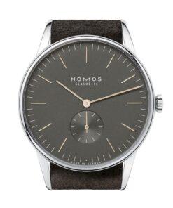 NOMOS ORION 1989 MECÁNICO DE CUERDA MANUAL 38MM HOMBRE ACERO ESFERA GRIS ANTE ANTRACITA REF: 385