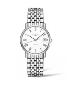 LONGINES-ELEGANT-34.5MM-AUTOMÁTICO-ACERO-ESFERA-BLANCA-ROMANOS-BRAZALETE-L4.809.4.11.6