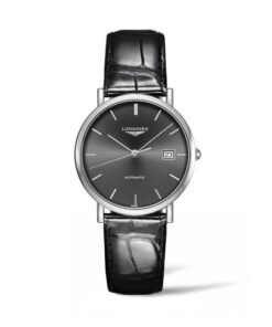 LONGINES-ELEGANT-37MM-AUTOMÁTICO-ACERO-ESFERA-ANTRACITA-PIEL-NEGRA-L4.810.4.72.2