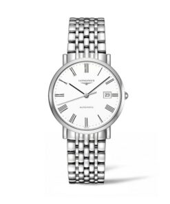 LONGINES-ELEGANT-37MM-AUTOMÁTICO-ACERO-ESFERA-BLANCA-ROMANOS-BRAZALETE-L4.810.4.11.6