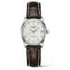 LONGINES-MASTER-COLLECTION-29MM-AUTOMÁTICO-ACERO-ESFERA-SILVER-DIAMANTES-PIEL-MARRÓN-L2.257.4.77.3