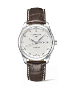 LONGINES-MASTER-COLLECTION-38.5MM-AUTOMÁTICO-DIAMANTES-CORREA-PIEL-MARRÓN-L2.755.4.77.3