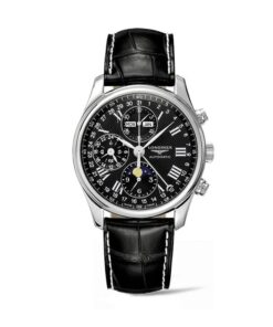 LONGINES-MASTER-COLLECTION-40MM-CRONÓGRAFO-FASE-LUNAR-ESFERA-NEGRA-AUTOMÁTICO-CORREA-PIEL-NEGRA-L2.673.4.51.7