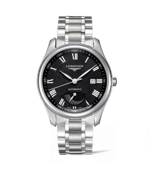 LONGINES-MASTER-COLLECTION-40MM-RESERVA-DE-MARCHA-AUTOMÁTICO-ESFERA-NEGRA-ACERO-BRAZALETE-L2.908.4.51.6