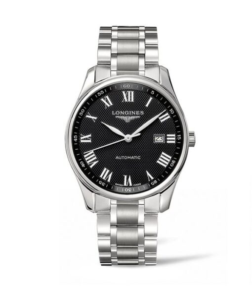 LONGINES-MASTER-COLLECTION-42MM-AUTOMÁTICO-ACERO-ESFERA-NEGRO-BRAZALETE-L2.893.4.51.6