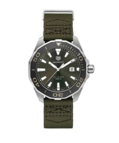 TAG-HEUER-AQUARACER-CUARZO-KHAKI-43MM-ACERO-ESFERA-VERDE-CORREA-TEXTIL-VERDE WAY101E.FC8222