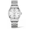 LONGINES-RECORD-AUTOMÁTICO-HOMBRE-ESFERA-GRIS-SILVER-NÚMEROS-BRAZALETE-38.5MM-L2.820.4.76.6