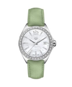 TAG-HEUER-FORMULA-1-CUARZO-35MM-ACERO-ESFERA-MADRE-PERLA-BISEL-DIAMANTES-PIEL-VERDE WBJ131A.FC8249