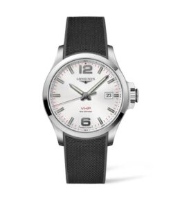 longines-conquest-vhp-acero-43mm-esfera-blanca-caucho-negro-l3.726.4.76.9