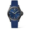 longines-conquest-vhp-gmt-pvd-negro-43mm-esfera-azul-caucho-azul-l3.728.2.96.9