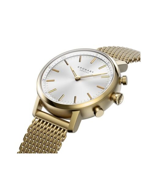 KRONABY-CARAT-HYBRID-SMARTWATCH-GOLD-MILANESE-INCLINED--38MM-0716