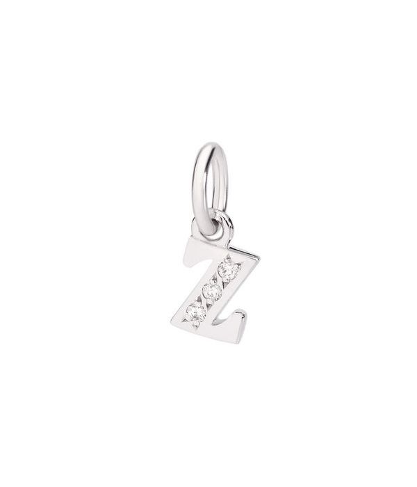 DODO COLGANTE LETRA Z ORO BLANCO DIAMANTES DLETPOB/B/Z