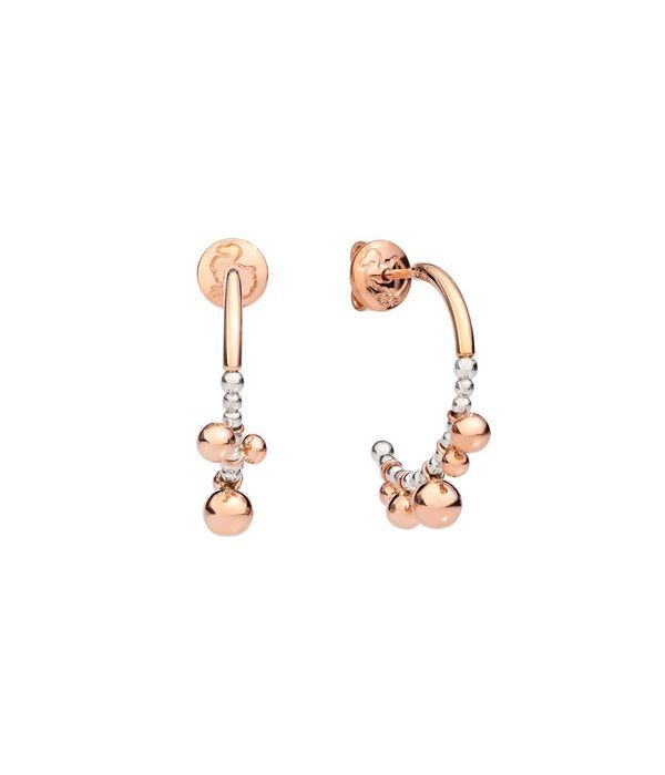 DODO PENDIENTES PLATA ORO ROSA BOLLICINE PEQUEÑOS DOBALL5/9/A